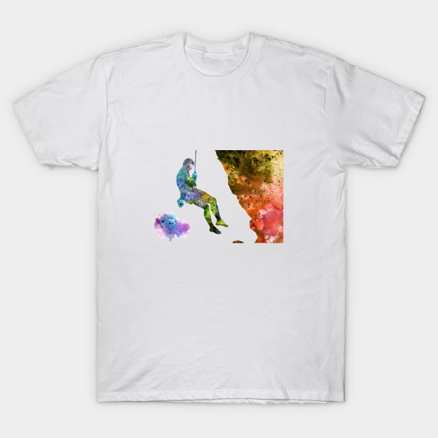 Rock climbing T-Shirt by RosaliArt